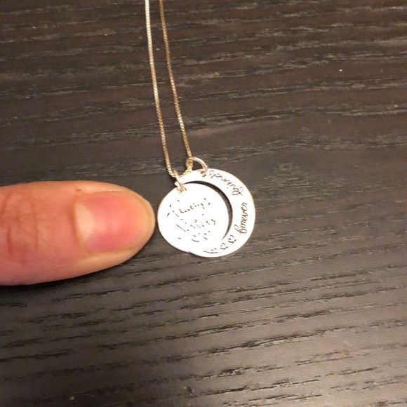 Sister silver necklace - Picture 3 of 3